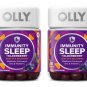 Olly Immunity Sleep + Elderberry Gummy! 36 Gummies Midnight Berry Flavor! Formulated with Melatonin,