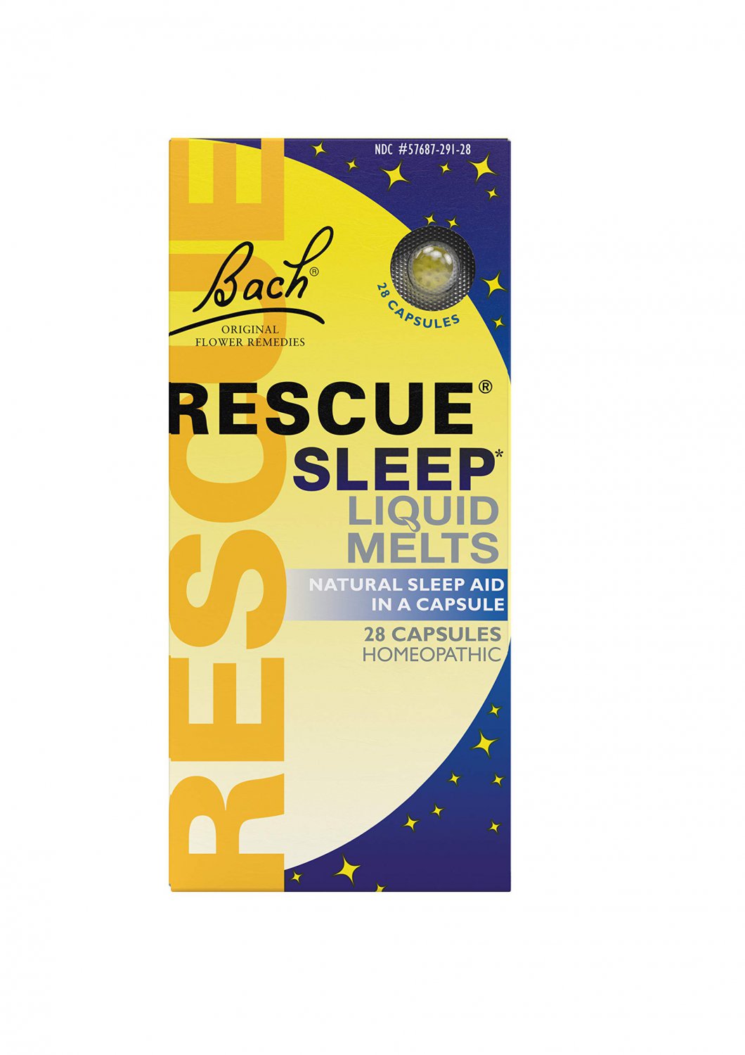 Bach RESCUE SLEEP Liquid Melts, Natural Orange Vanilla Flavor, Natural Sleep Aid, Stress Relief, Hom