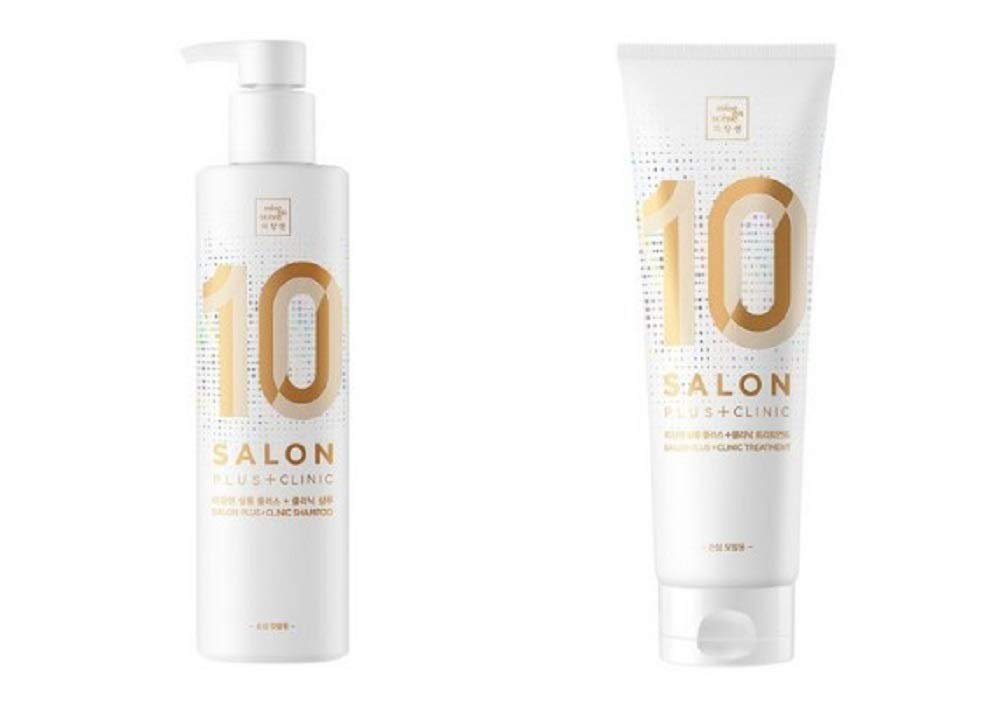 Mise En Scene Salon Plus +Clinic 10 Hair Shampoo 500ml / 17.6 fl oz + Treatment 250ml / 8.8 fl oz 2P
