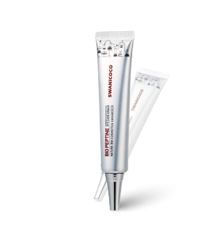 Swanicoco Eye Cream Tube Type 45ml, BIO PEPTINE, Natural Bio Cosmetic, Elasticity, Wrinkle Improveme