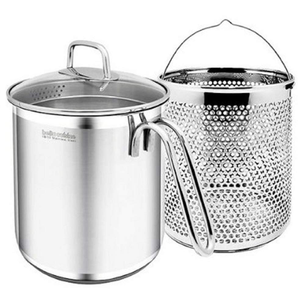 Bella Cuisine NEW Multi-Pot with Pasta Insert 18/10 Stainless Steel Pasta Cooker Steamer Multipots, 