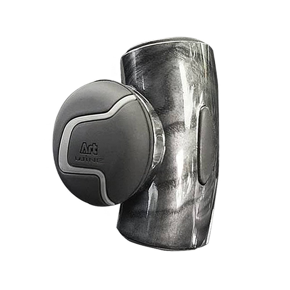 Mini Body Silicone Power Handle Knob Steering Wheel Handle Spinner Car Accessory (Wood Black)