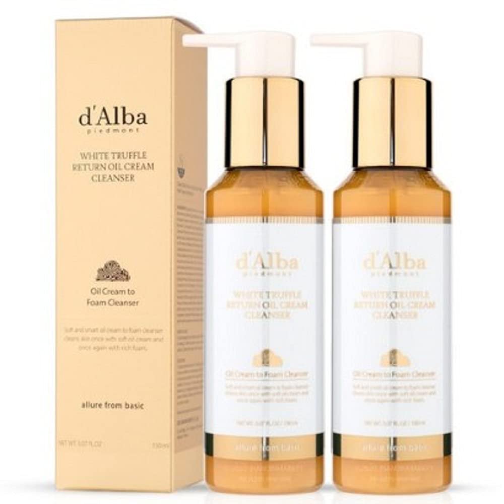 D'alba White Truffle Return Oil Cream Cleanser 150mlX2ea / 5 fl oz2pcs