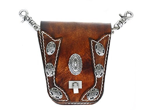 Leather Hip Waist Bag Motocycle Rider Belt Purse