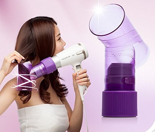 Wind Spin Magic Hair Curl Dryer Diffuser Attachment - Air Curling By Hair Dryer - Easy and Fast Styl