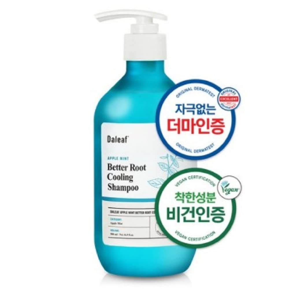 Daleaf Apple Mint Better Root Cooling Hair Loss Relief Cooling Shampoo 500ml