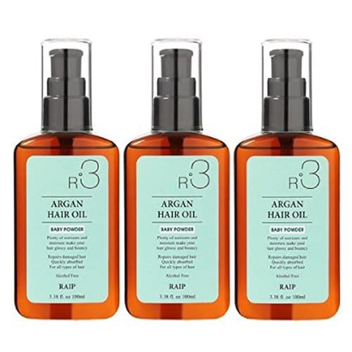 Raip R3 Argan Hair Oil Baby Powder 100ml3pcs