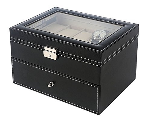 Watch Box Case Cabinet Black