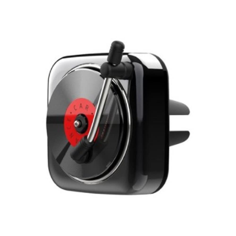 Classic 80"" Record Car LP Turntable Vent Air Freshener Black Chrome
