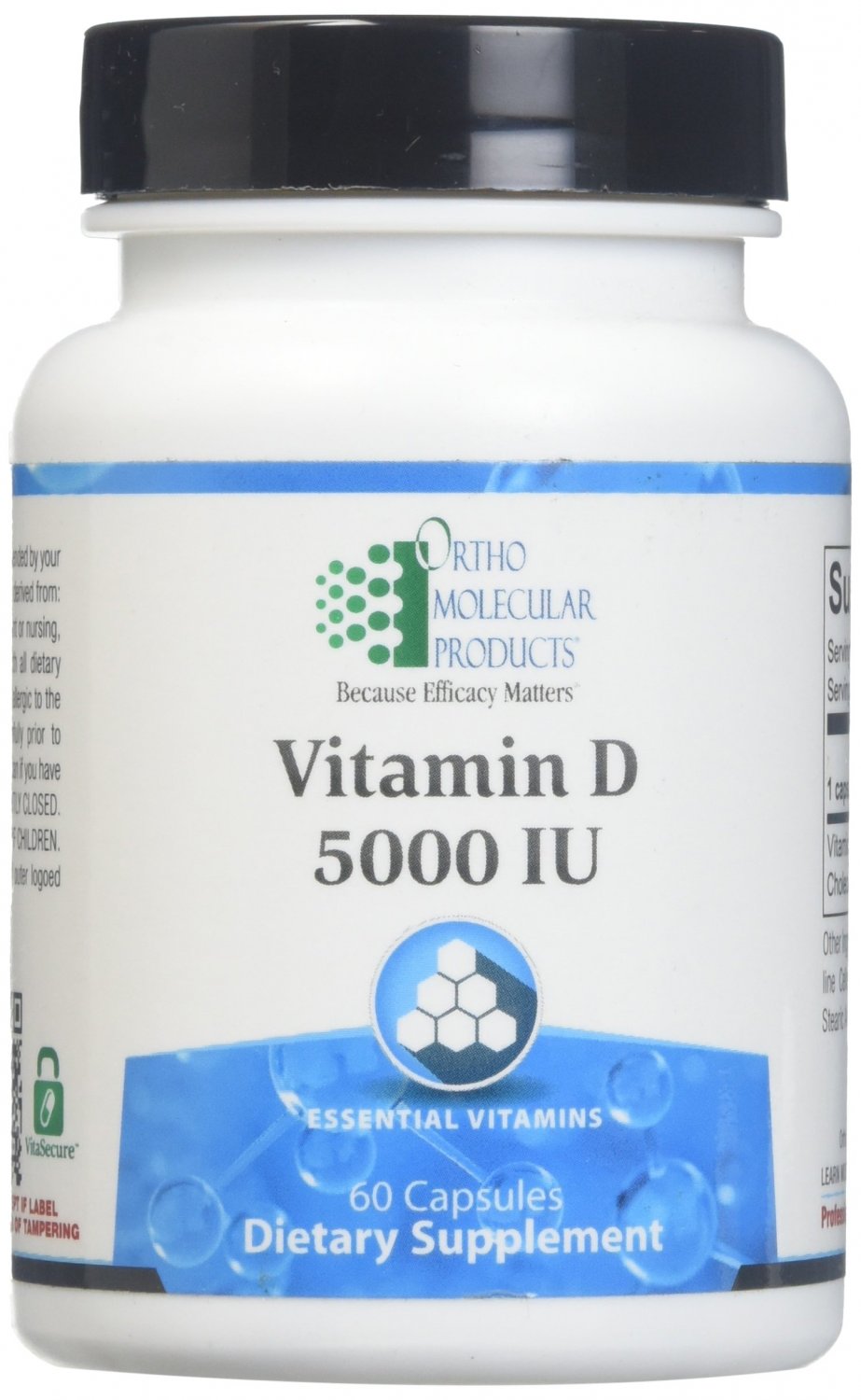 Ortho Molecular Vitamin D, 5000 iu 60 Capsules