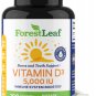 Vitamin d3 5,000 IU Daily Supplement - 180 Vitamin D-3 Capsules for Bones, Teeth, and Immune Support