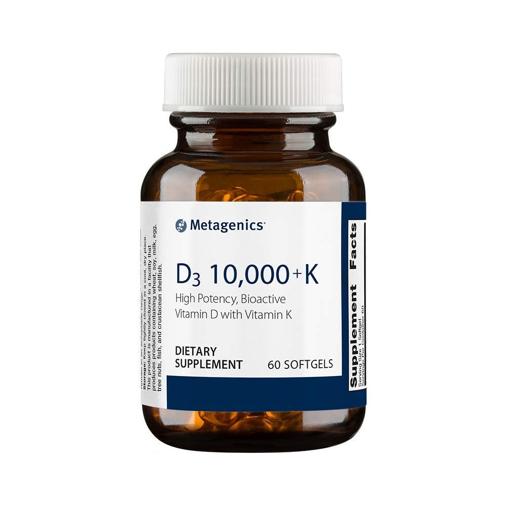 Metagenics - D3 10,000 with K2 - Vitamin D Supplement - 10,000 IU - Support for Bone, Cardiovascular