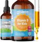 Vitamin D3 K2 Kids Vitamins - Vitamin K2 & Vitamin D 1000 iu - Liquid Vitamin D3 with K2 Vitamin D f