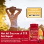 Vitamin B12 5000mcg and Vitamin D3 5000 IU Gummies, 60 Count | Delicious Fruit Punch Flavor, Vitamin