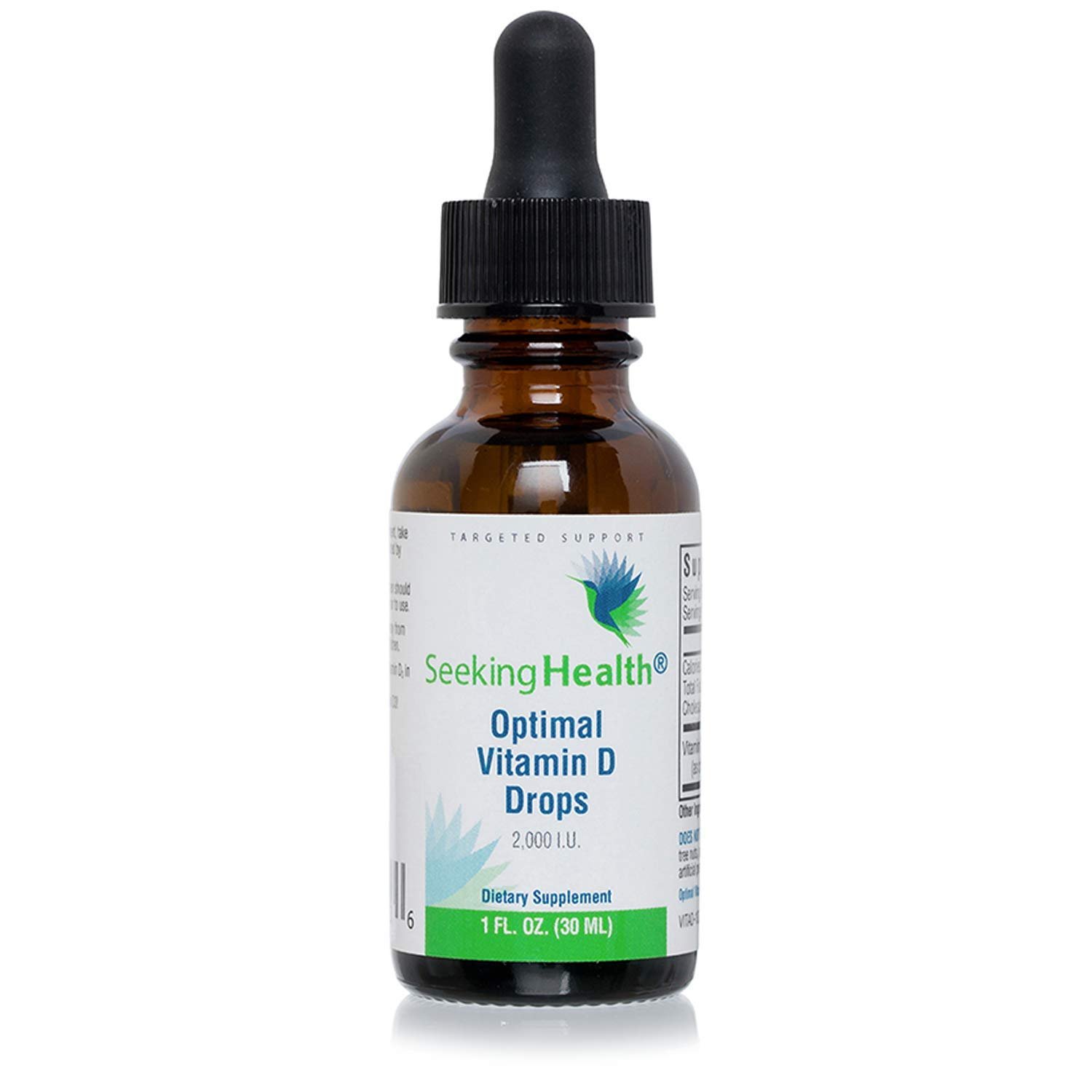Seeking Health Optimal Vitamin D Drops, Potent 2,000 IU Dose of Vitamin D per Drop, Pure Olive Oil a