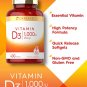 Vitamin D3 1000 IU | 400 Softgels | Non-GMO and Gluten Free Vitamin Supplement | 25 mcg | by Carlyle