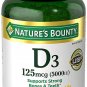Nature's Bounty Immune Health Vitamin D3 5000 iu, Rapid Release 400 Softgels