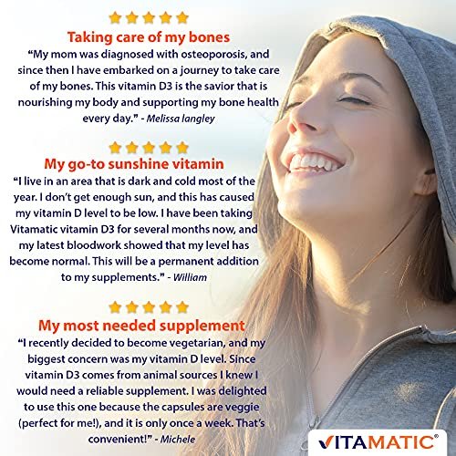 Vitamatic Vitamin D3 50,000 IU (as Cholecalciferol), Once Weekly Dose