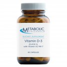 Metabolic Maintenance Vitamin D-3 25,000 IU + K2 - High Potency D3 with Vitamin K - Bone, Immune, Mo