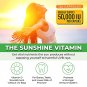 Vitamin D3 50,000 IU Weekly Supplement - 240 Vegetable Capsules - For Bones, Teeth, Immune System an