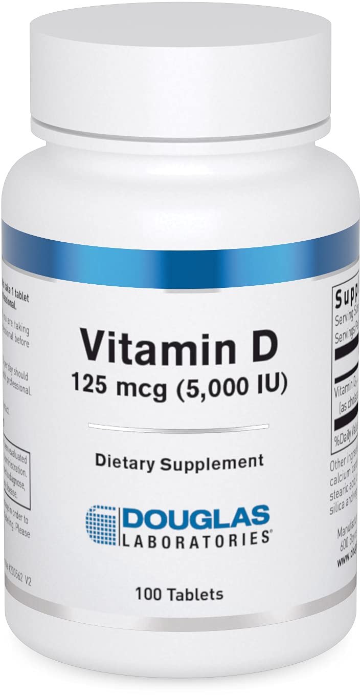 Douglas Laboratories Vitamin D (5,000 I.U.) | Vitamin D3 Supplement to Support Immune Health, Calciu