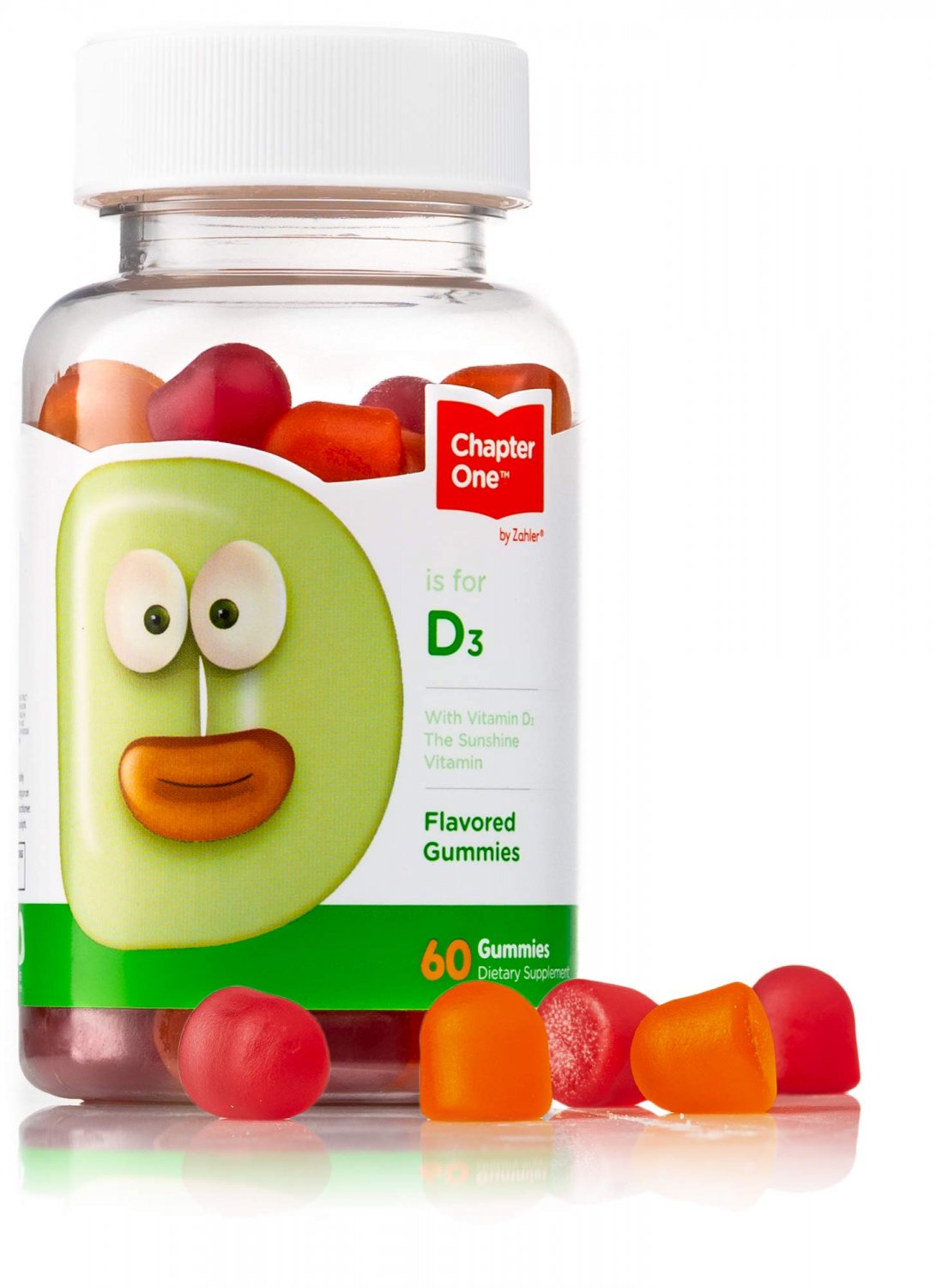 Chapter One Vitamin D3 Gummies, Great Tasting Chewable Vitamin D3 for Kids, Vitamin D3 1000IU, Certi