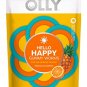 OLLY Hello Happy Gummy Worms, Vitamin D, Saffron, Mood Balance Support, Adult Chewable Supplement, T