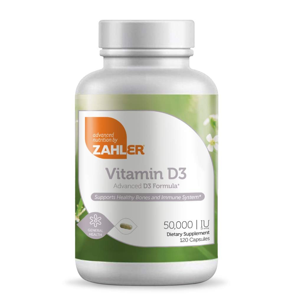 Zahler Vitamin D3 50,000 IU, Advanced Weekly Vitamin D Supplement Supporting Bones Muscle Teeth and 