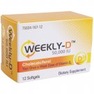 Weekly-D Vitamin D3 50,000 IU | 12 Vitamin D3 Softgels Cholecalciferol Supplements