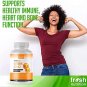 Vegan Vitamin D3 (5000iu/125mcg) + Vitamin K2 (100mcg as MK-7) for Optimal Absorption (90 Capsules 5