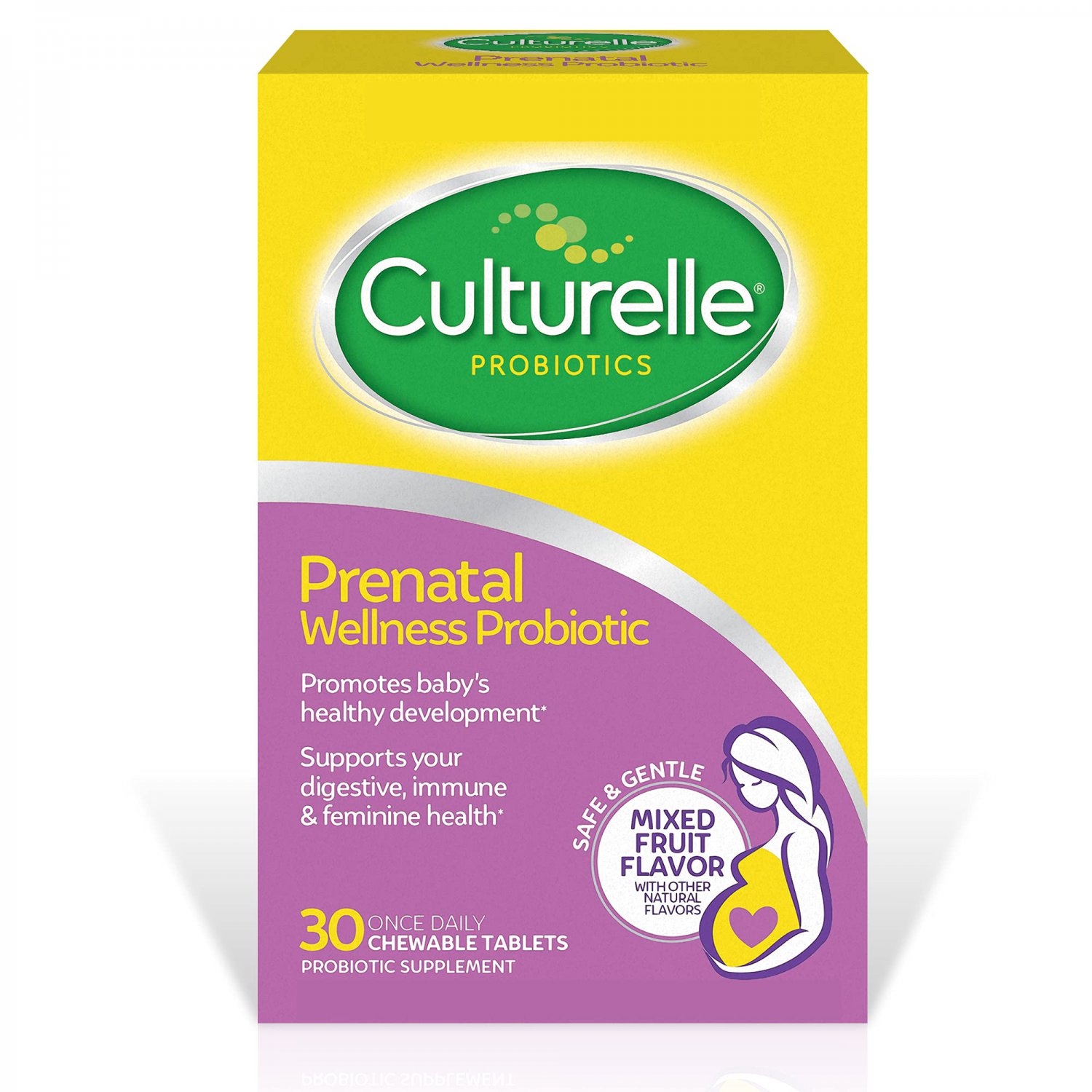 Culturelle Prenatal Wellness Probiotic Chewables | Proven Probiotics to support Baby&acirc;��s Healthy Dev