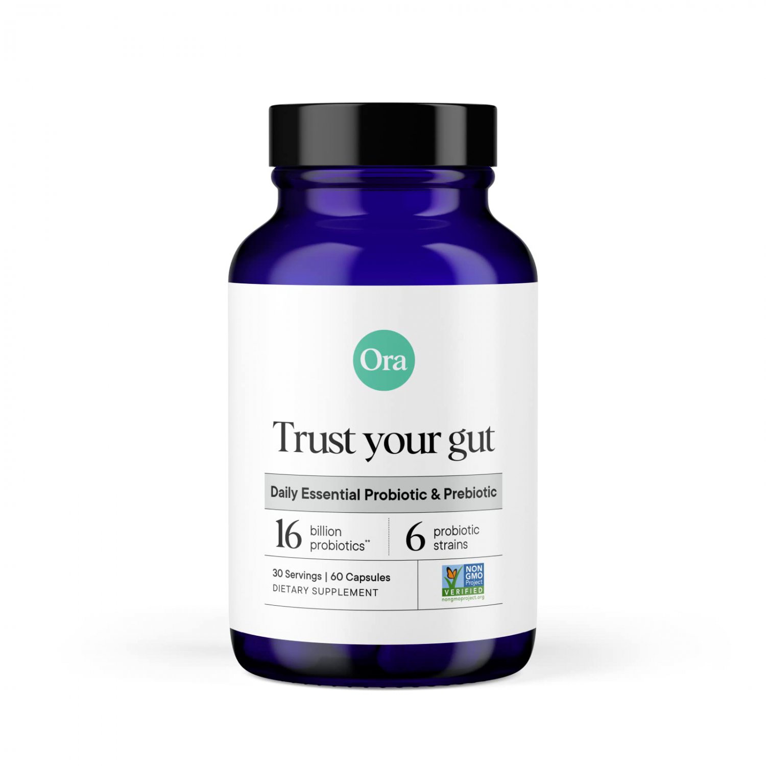 Ora Organic Probiotics with Prebiotics - Vegan Prebiotic and Probiotic for Digestive Health | Dairy-