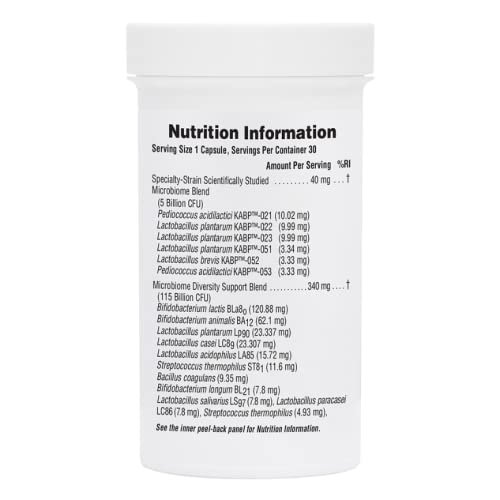 NaturesPlus GI Natural Probiotic Mega - 30 Capsules - Digestive & Immune Health - Gluten Free - 30 S