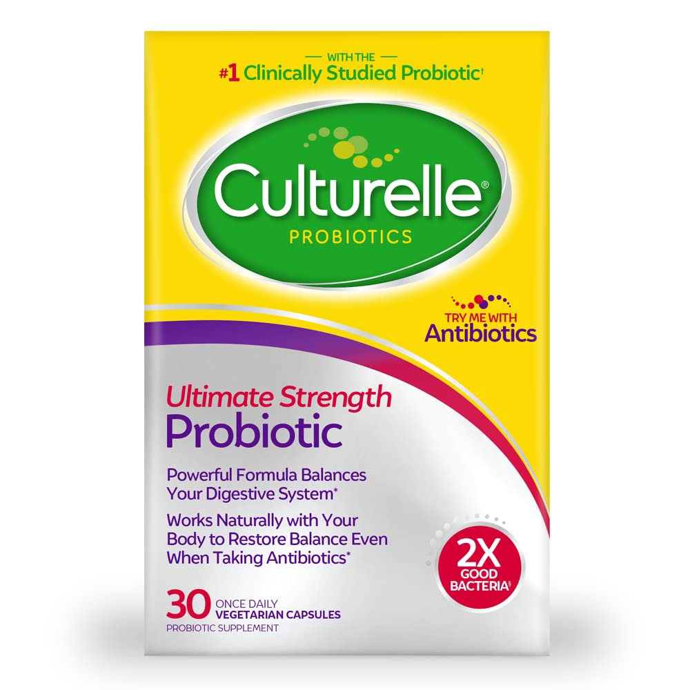 Culturelle Ultimate Strength Probiotic for Men and Women, Most Clinically Studied Probiotic Strain, 