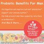 WellYeah Probiotic Gummies for Men with 10 Billion CFUs, Restore Natural Digestive Balance, Reduce G