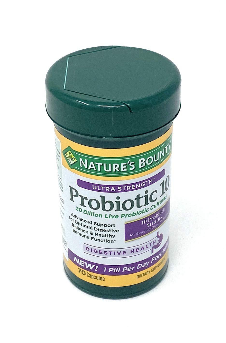 Nature's Bounty Ultra Strength Probiotic 10, Support for Digestive, Immune and Upper Respiratory Hea