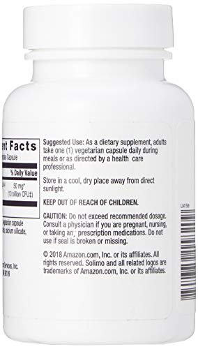 Amazon Brand - Solimo Daily Probiotic, 10 Billion Active Cultures, Supporting Digestive and Intestin