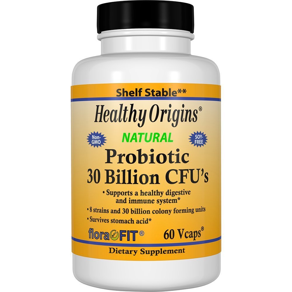 Healthy Origins Probiotic 30 Billion CFU's Shelf Stable, 60 Count