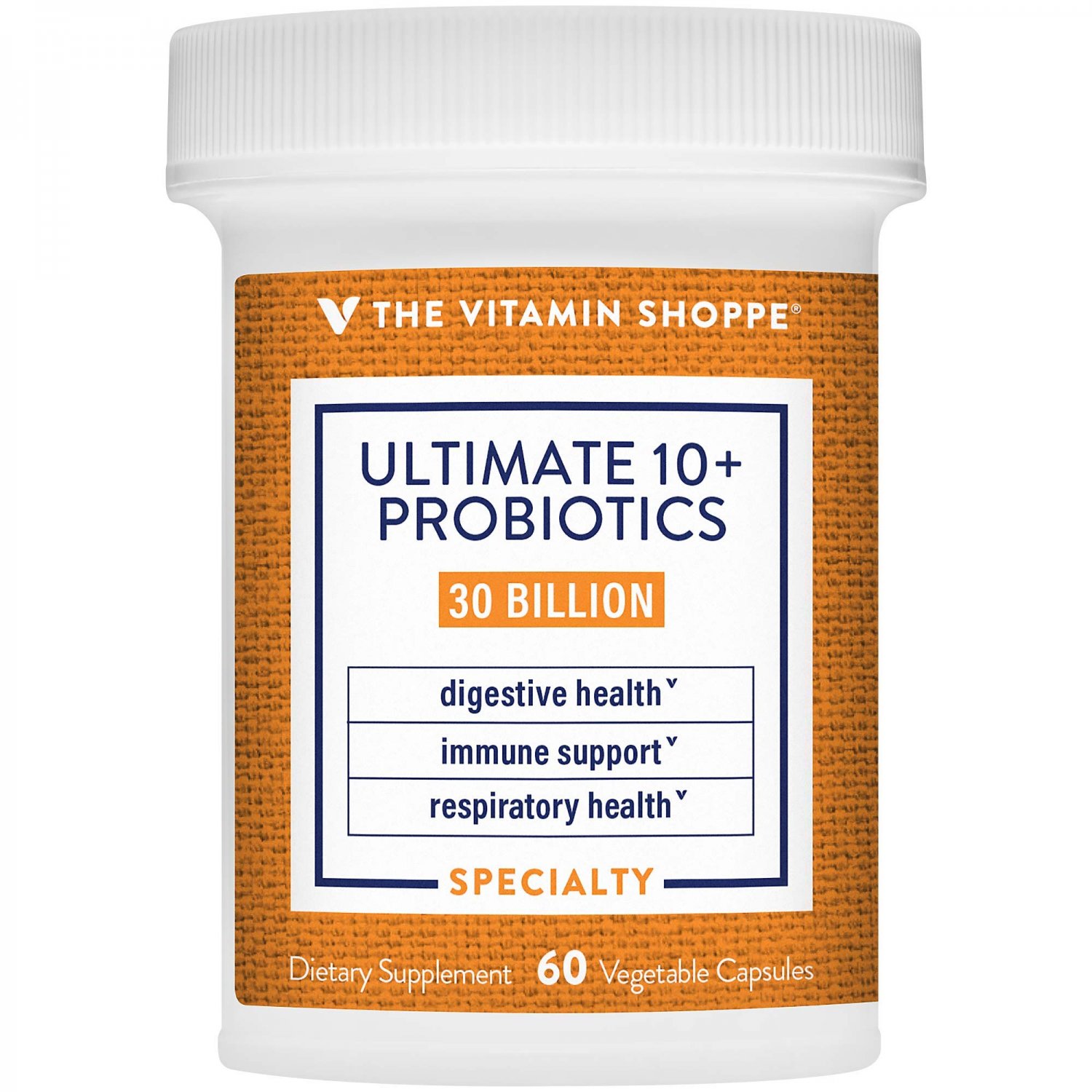 Ultimate 10+ Probiotics, 30 Billion CFUs for Digestive Health, Immune Support and Respiratory Health
