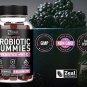 Probiotic Gummies for Adults and Kids (60 Count | 5 Billion CFU) w/Organic Berry Antioxidants & Vita