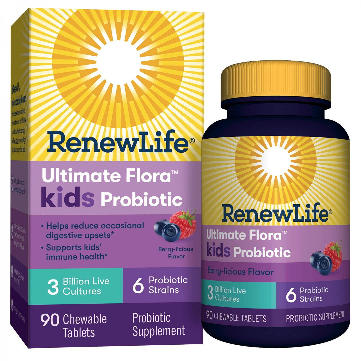Renew Life Probiotics for Kids ? Supports Digestive and Immune Health ? Gluten, Dairy & Soy Free ? B
