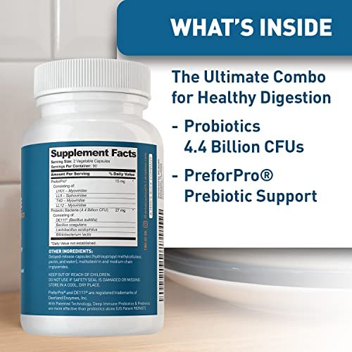 Dr. Tobias Deep Immune Probiotics & Prebiotics for Women & Men ? 4.4 Billion CFUs, Helps Support Dig