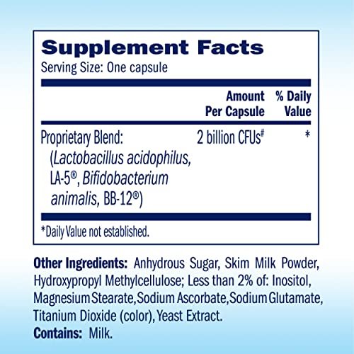 TruBiotics Daily Probiotic, 60 Capsules - Gluten Free, Soy Free Digestive + Immune Health Support Su