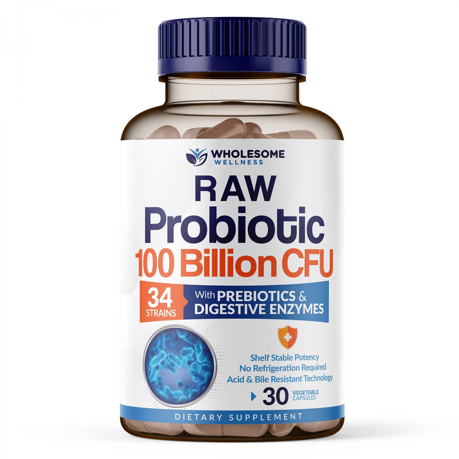Organic Probiotics 100 Billion CFU, Dr Formulated Probiotics for Women, Probiotics for Men and Adult