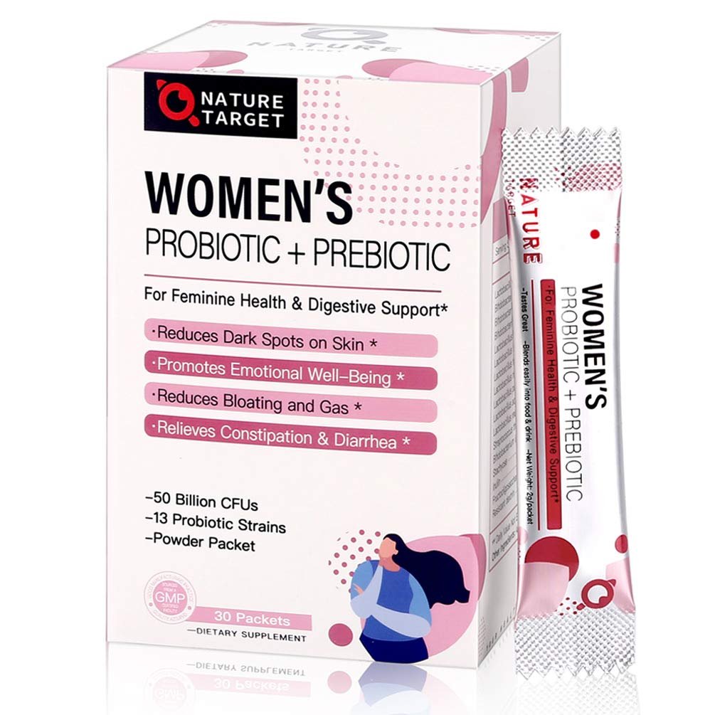 Probiotics for Women Probiotic Powder Supplement - Prebiotics and Probiotics for Weight Loss, Immune