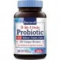 Bonawell 3-in-1 Daily Probiotics 120 Billion CFU 32 Strains with Organic Soluble Prebiotic, Natural