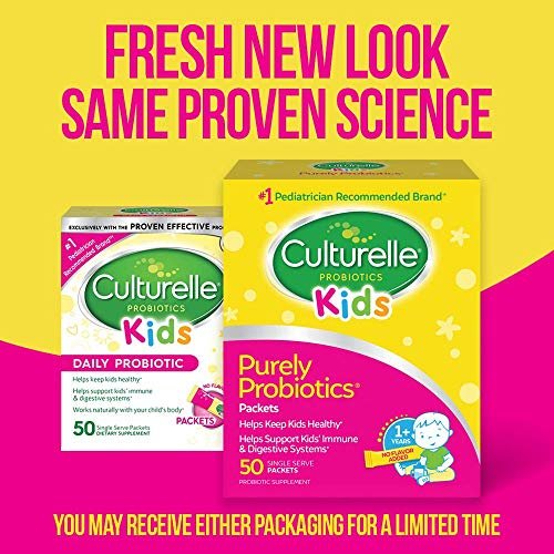 Culturelle Kids Purely Probiotics Packets Daily Supplement, Helps Support Kids&acirc;�� Immune and Digesti