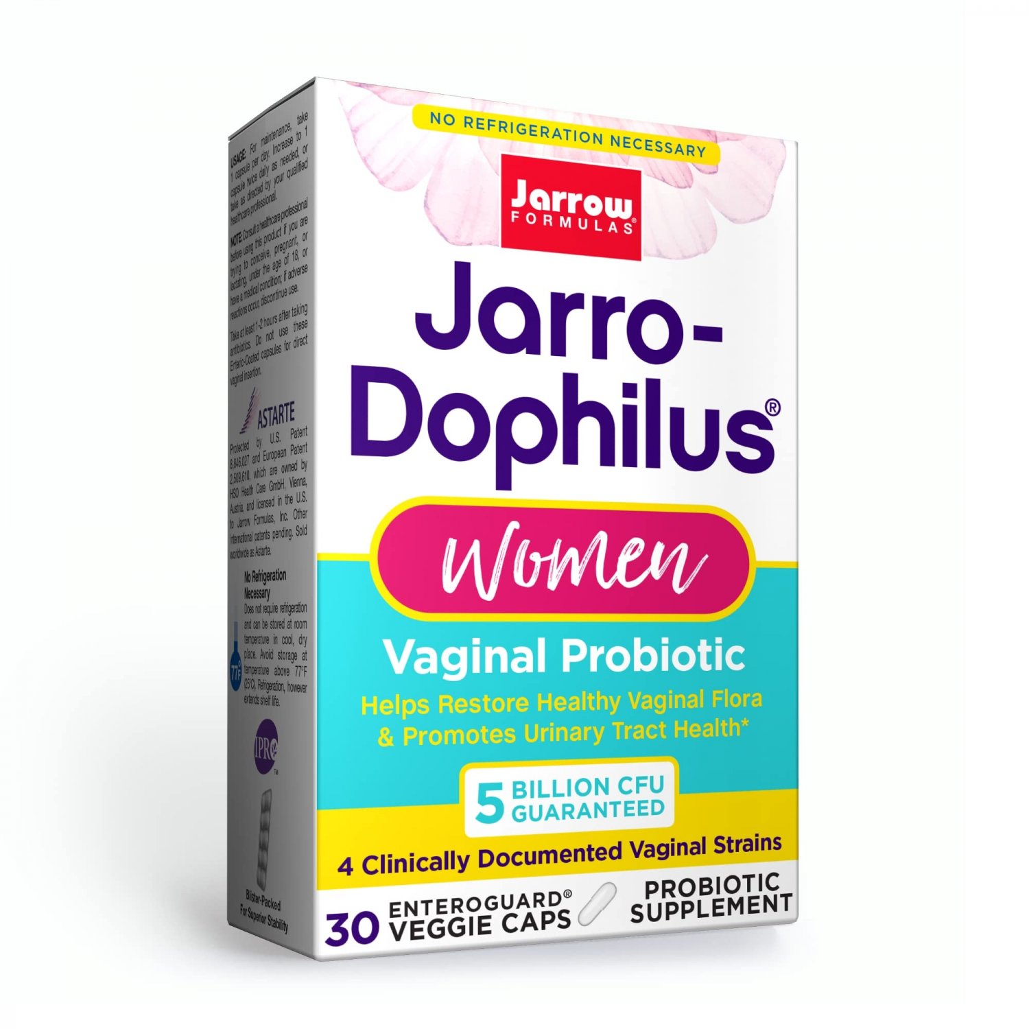 Jarrow Formulas Jarro-Dophilus Women - 5 Billion Viable Organisms Per Serving - 30 Enteric Coated Ve