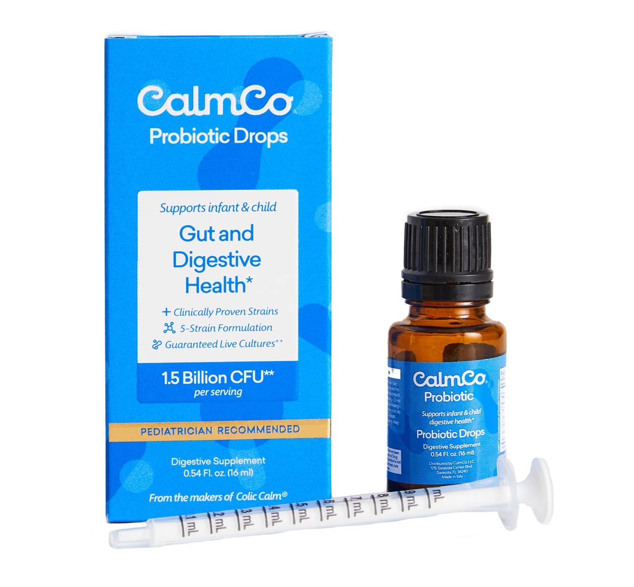 Colic Calm Infant & Child Probiotic Drops for Gut & Digestive Health, 0.54 Ounce