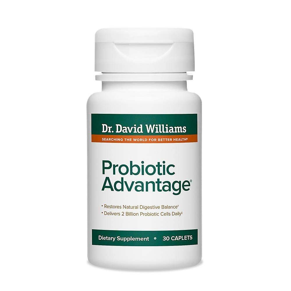 Dr. David Williams' Probiotic Advantage Supplement with 7 Unique Strains and Patented Technology to